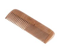 Supvox peigne à cheveux en bois brosse de pêche naturelle anti-statique de pêche (dentelures larges et fines)
