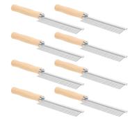 SUPVOX Peigne Démêlant pour Animaux en Métal Lot de 8 Peignes pour Chiens et Chats Brosse pour Éliminer les Nœuds et Poils Morts Outil de Toilettage Multifonctionnel pour Pelages Courts