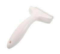 SUPVOX Peigne Démêlant pour Chats et Chiens avec Manches Ergonomiques Brosse Acier Inoxydable pour Éliminer Poils Morts et Sous-poil Outil de Toilettage Confortable et Antidérapant pour