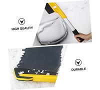 SUPVOX Pelle à Neige Voiture Longue Acier Inoxydable Racloir Eva Antirouille Outil Multifonction pour Déneigement et Dégivrage Hiver