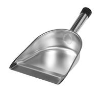 SUPVOX Pelle à Ordures en Acier Inoxydable Épaissie Petite Pelle à Main Portable pour Nettoyage Domestique à Poussière Résistante la Rouille Outil Pratique Cuisine et Bureau 1 Pièce