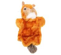 SUPVOX Peluche Marionnette Main Écureuil pour Garçon Fille Éveil Éducatif Doux Marionnette Interactive pour Storytelling et Développement Créatif