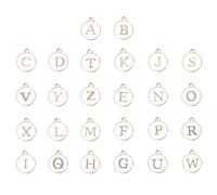 SUPVOX Pendentif Lettre Double Face en Alliage pour Bijoux DIY | Charms Lettre, Assemblage de Mots ou Phrases, pour Scrapbooking, Porte-clés et Chaîne Pull