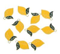SUPVOX Pendentifs Citron en Alliage Lot de 10 Pièces Accessoires DIY pour Colliers et Porte-Clés Breloques Créatives Femmes Décoration Bijoux Saison Chaude
