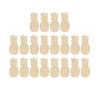 SUPVOX Pendentifs Créatifs Lot de 20 Tranches de Bois Naturelles D'ananas en Bois à Peindre Soi-même pour Décoration de Noël pour Garçon et Filles et Loisirs Créatifs