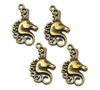 SUPVOX Pendentifs Licorne en Alliage de Zinc Bronze 50 Pcs, Breloques DIY pour Fabrication de Bijoux, Accessoires pour Bracelets et Boucles D’oreilles, Loisirs Créatifs, Présent