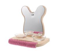 SUPVOX Perchoir Miroir pour Cage Oiseau avec Distributeur Nourriture Mangeoire Abreuvoir pour Calopsitte Conure Inséparable Pinson