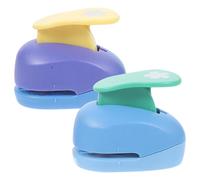 SUPVOX Perforatrices à Papier Bricolage Lot de 2 Perforatrices Artisanales en Plastique, Couleurs Aléatoires, Outils Punch DIY pour Scrapbooking, Cartes et Loisirs Créatifs Scolaires