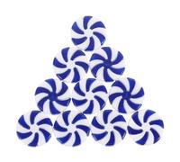 SUPVOX Perles de Noël DIY 50 Pièces Bleues et Blanches Rondes Résistantes pour Décorations de Sapin et Loisirs Créatifs, Accessoires Légers et Colorés pour Bijoux et Ornements de