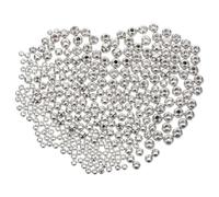 SUPVOX Perles de Pêche à Fente 3 Mm 4 Mm 5 Mm Argentées 300 Pièces Perles de Montage de Mouches Accessoires Pêche en Mer Lac et Rivière pour Leurres