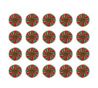 SUPVOX Perles Rondes en Acrylique Vert et Rouge 50 Pcs, Décorations de Noël Soi-même, Pendentifs Sapin de Noël DIY, Ornements Légers pour Déco Sapin Intérieur et Loisirs Créatifs