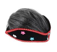 SUPVOX Perruque de Mamie pour Garçon Fille Costume Halloween et Cosplay Coiffure Réaliste Bun Accessoire de Déguisement pour Fête et Spectacle