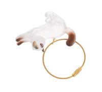 SUPVOX Pet Hair Keepsake Keychain Storage Box Handmade Cat Memorial Holder for Kitten Fur Collection and Commemorative Pet Hair Storage