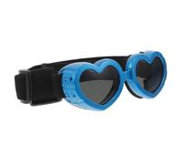 SUPVOX Pet Sunglasses for Small Dogs Adjustable Heart-Shaped Plastic Dog Glasses Windproof UV Protection Lightweight Puppy Outdoor Riding Accessories