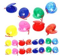 SUPVOX Pièces Castagnettes en Plastique Jouets à Percussion pour Enfants Castagnettes à Doigts en Plastique pour Planches à Doigts pour Enfants en Bois Préscolaire Espagne