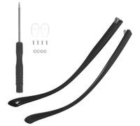SUPVOX Pièces de Lunettes de Remplacement TR90, 1 Pair, Noir, Fine Workmanship, Not Easy to Break, pour Ateliers Professionnels et Usage Personnel