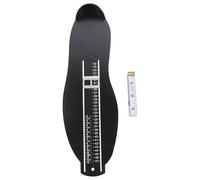 SUPVOX Piedmètre Adulte Double 2 Pcs Noir avec Mètre Ruban, Outil de Mesure Précis pour Taille de Pied Uk/eu, Règle Portable pour Mesurer Chaussures, Accessoire Pratique pour Adolescents