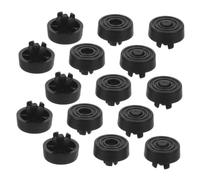 SUPVOX Pieds De Boîtier PC À Insertion Patins Antidérapants pour PC Case Lot de 25 Pièces Plastique Noir Compatibles Ouverture 5 Mm pour Bureau Et Maison
