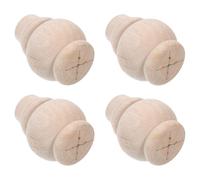 SUPVOX Pieds de Meuble en Bois Massif 4pcs pour Table Basse et Canapé, Faciles à Installer, Accessoires DIY pour Décoration Intérieure