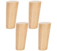 SUPVOX Pieds de Meuble en Bois pour Canapé et Commode, Ensemble de 4 Pièces, Surface Lisse sans Bavures, Installation Facile, Couleur Kaki, Support Robuste pour Mobilier
