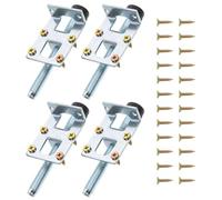SUPVOX Pieds de Nivellement Réglables Bruit 4pcs en Acier Carbone Caoutchouc, Accessoires de Meubles Robustes Charge Forte pour Table et Bureau pour Café ou Bureau