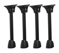 SUPVOX Pieds de Table Pliants en Fer, Lot de 4, Robustes, Noirs