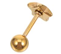 SUPVOX Piercing Langue en Acier Inoxydable Étoile Dorée, Barre de Piercing pour Langue Hypoallergénique, Bijou de Corps Décoratif Chic, Accessoire Oral pour Soirée et Usage Quotidien