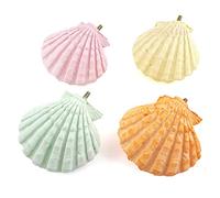 SUPVOX Pierre À Aiguiser pour Molaires De Perroquet - Lot De 2 Pierres À Aiguiser pour Dents Danimaux avec Motif Coquillage Naturel - Idéal pour Les Petits Animaux