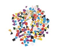 SUPVOX Pierre Cristal Soi-même 500g en Verre Cristal Forme Irrégulière pour Mosaïque Décorative Créative Activité DIY Garçon et Filles Couleur Aléatoire