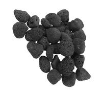 SUPVOX Pierres de Cheminée Naturelles en Lave Noire 3-5 Cm 1200 G - Pierres Volcaniques pour Foyer Intérieur et Extérieur, Décoration Jardin et Aquarium, Aménagement Paysager Solide