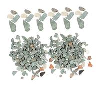 SUPVOX Pierres Décoratives Naturelles pour Aquarium Et Mini-Jardin, Galets Gris De Calcaire 2-4 Mm, 60 G, Matériel De Maquette pour Décor De Diorama, Pots Et Aquariums Décoratifs