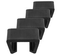 SUPVOX Pinces à Meubles D’extérieur Noires 4 Pcs 5,25 Cm à Encoches pour Fixation Canapé Sectionnel, Clips pour Mobilier de Jardin et Chaises de Terrasse Robuste et Solide