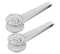 SUPVOX Pinces à Sachets de Thé en Acier Inoxydable 2pcs, Sèche-rapide et Adaptées à Divers Tailles, Accessoires Pratiques Maison Voyage