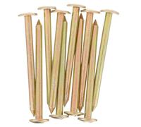 SUPVOX Piquets De Sol D’arpentage en Acier Inoxydable 10 Cm pour Jardin Extérieur, Lot de 12 Clous Croisés Résistants à La Corrosion, Marquage Terrain Et Contrôle De Points De Mesure