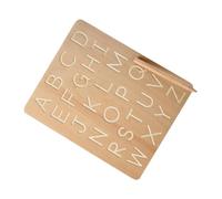 SUPVOX Planche de Traçage Alphabet Bois pour Garçon Fille Éducatif Ludique pour Apprentissage et Reconnaissance des Lettres Support Décriture Pratique pour Écoliers