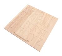 SUPVOX Planche Exercice Bois Lettres Alphabet Double Face Montessori avec Stylo Outil Écriture pour Tout-Petits Améliore Motricité Fine et Coordination Main-œil