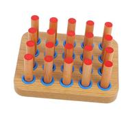 SUPVOX Planche pour Doigts Bois Outil de Rééducation pour Dextérité et Coordination Œil Main avec Chevilles Équipement de Réhabilitation Pratique pour la Force des Doigts Motricité Fine