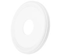 SUPVOX Plaque Décorative Ronde Blanche en Polyuréthane pour Plafonnier