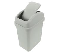 SUPVOX Plastique Poubelle à Couvercle Rabattable Design Étroit, 6l | Salle de Bain Évier, Limite les Odeurs, Corps Barreau, Forme Moderne