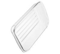 SUPVOX Plat à Four en Verre Trempé 1,5 L, Grand Modèle Résistant Haute Température, Plat Ovale Polyvalent pour Cuisson au Four, Micro-ondes et Barbecue, Usage Maison et Extérieur