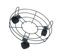 SUPVOX Plateau De Jardinière Mobile Métal avec roulettes pour Pots De Fleurs Support De Rangement Robuste pour Intérieur Et Jardin