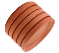 SUPVOX Plateau pour Pots de Fleurs 5 Pièces Soucoupe en Argile 13 Cm Robuste et Facile à Déplacer pour Plantes d'Intérieur et d'Extérieur Rangement Pratique