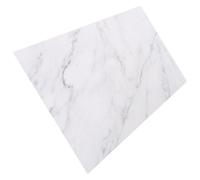 SUPVOX Plateau Rectangulaire en Marbre Naturel Gris et Blanc, Planche à Découper Réutilisable et Plateau de Rangement Cuisine, Planche à Antidérapante pour Maison et Restaurant, Surface