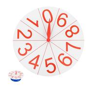 SUPVOX Plateau Tournant Numérique Jeu Éducatif pour Tout-Petits Et Enfants Rotation par Enfants Enseignement des Mathématiques Roue Tournante Rotatif Mathématique Couleur Aléatoire