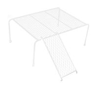 SUPVOX Plateforme de Jeu pour Poules Rutin avec Échelle Rack Métal Résistant Poussière Aire de Saut pour Poulailler Favorise Lexercice et Lexploration des Petits Oiseaux