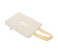 SUPVOX Pochette de Voyage Réutilisable pour Lingettes Humides Bébé, Matelassée avec Broderie Ours, Petite Taille, Imperméable et Rechargeable, Distributeur Pratique pour Sortie et Change