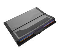 SUPVOX Pochette Plastique pour Dossiers A4 Noire, Organiseur de Fichiers à 6 Compartiments Épais, Paquet de Rangement Suspendu Multifonction pour Bureau et Étude, Trieur Accordéon