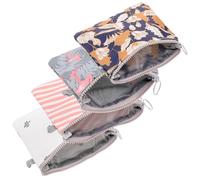 SUPVOX Pochette Serviette HygiéNique Lavable ÉTanche, Lot De 4, Polyester, 13x13x1cm, Pour Femmes Et Filles, Couleurs Assorties, IdéAl Pour Voyage Et ActivitéS En Plein Air