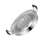 SUPVOX Poêle à Griller BBQ Professionnelle Plateau Barbecue Chaleur pour Camping Jardin et Usage Domestique Bord Lisse pour Cuisson Viande Légumes Poisson et Fruits de Mer