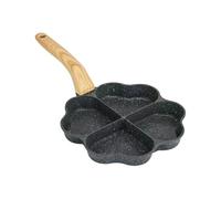 SUPVOX Poêle à Œufs Antiadhésive en Pierre de Maïs 18 Cm, Mini Poêle Multifonction pour Petit-déjeuner, Cuisson Rapide Uniforme, Accessoire la Cuisine pour Œufs, Crêpes et Burgers